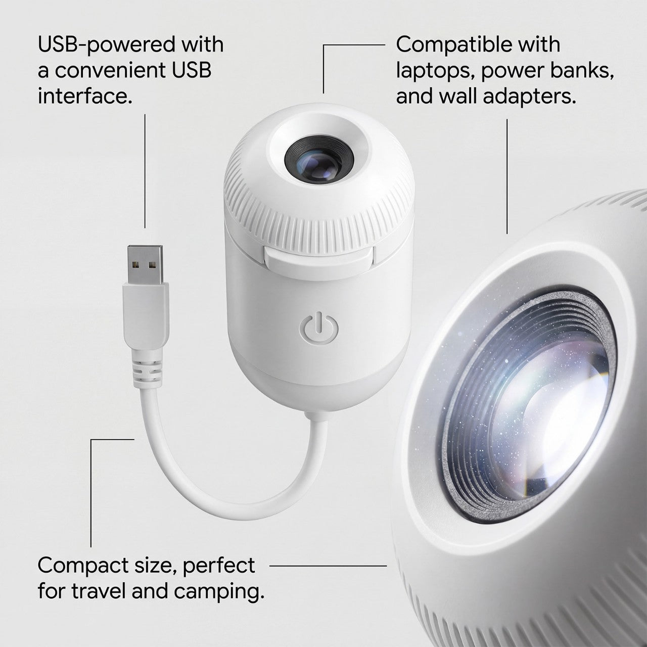 Close-up of StarDream Projection Night Light's interchangeable slide