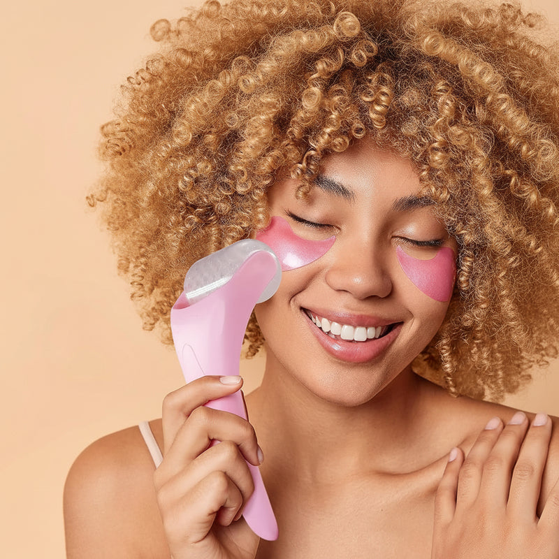 CryoGlow Ice Roller facial skincare tool for depuffing