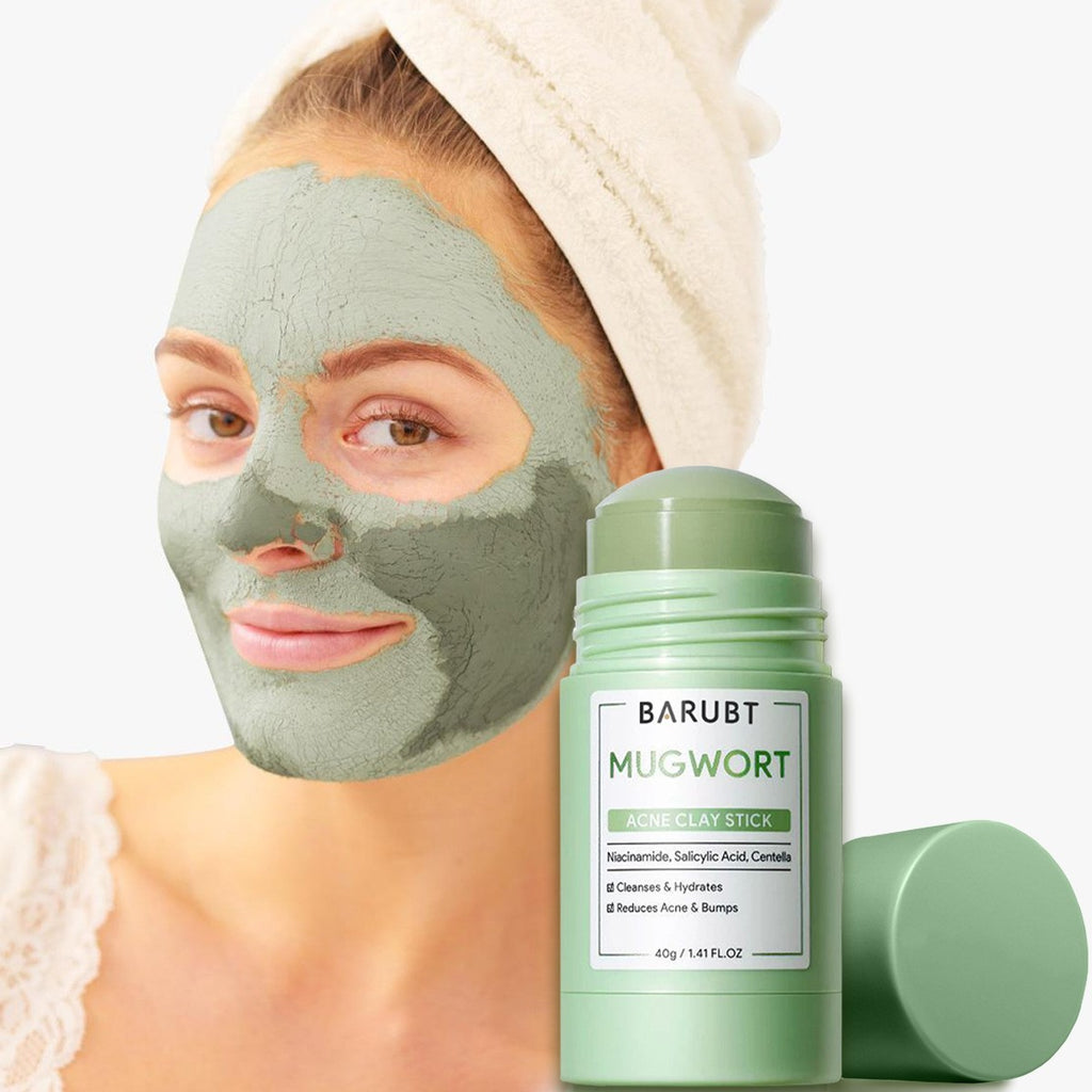 Clay Mask Stick collection featuring Ocean Pore, Volcanic Mud, Strawberry and Mugwort formulas